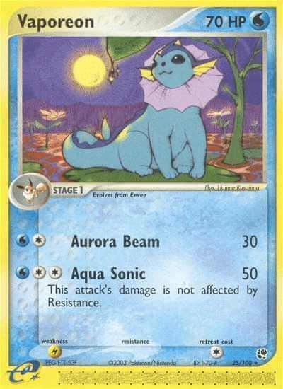 Vaporeon Card