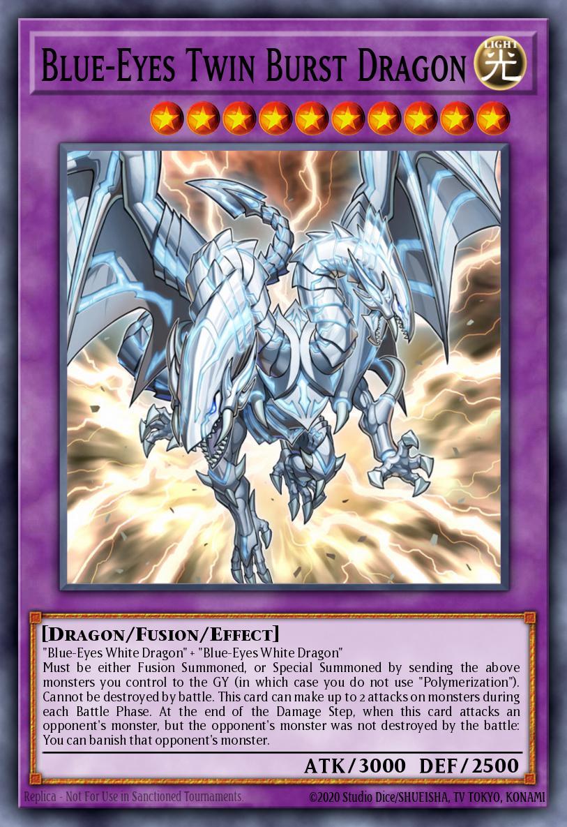 Blue-Eyes Twin Burst Dragon Card