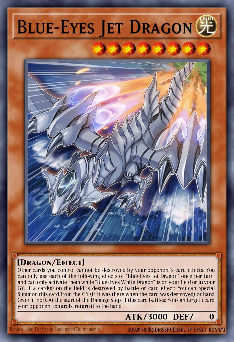 Blue-Eyes Jet Dragon Card