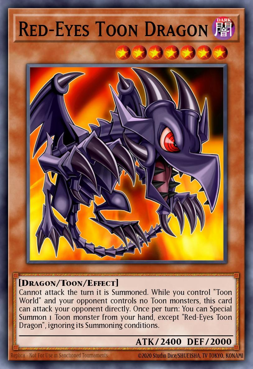 Red-Eyes Toon Dragon Card