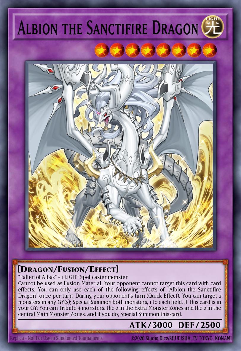 Albion the Sanctifire Dragon Card