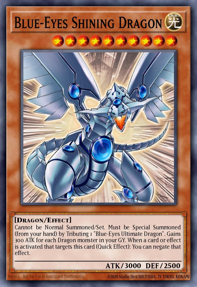 Blue-Eyes Shining Dragon Card