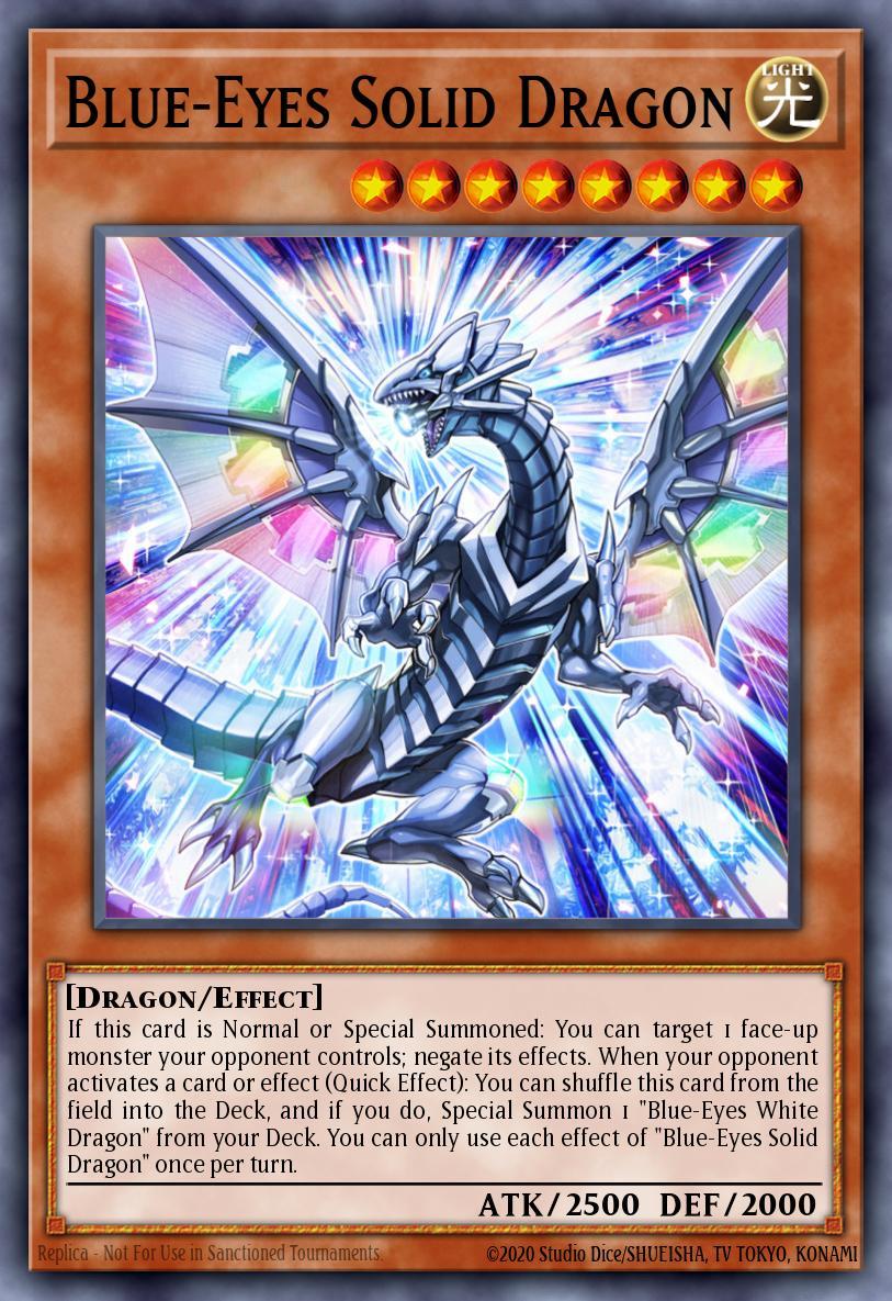 Blue-Eyes Solid Dragon Card