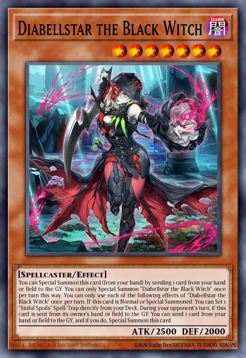 Diabellstar the Black Witch Card