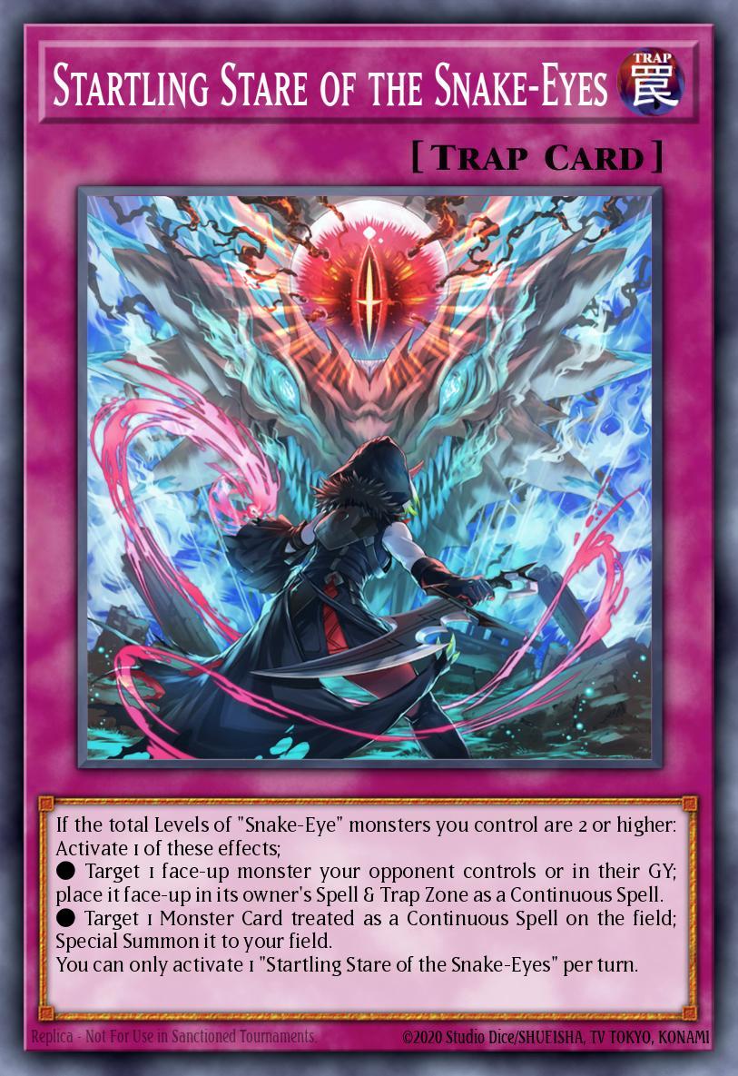 Startling Stare of the Snake-Eyes Card