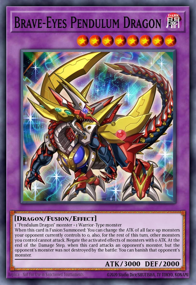 Brave-Eyes Pendulum Dragon Card