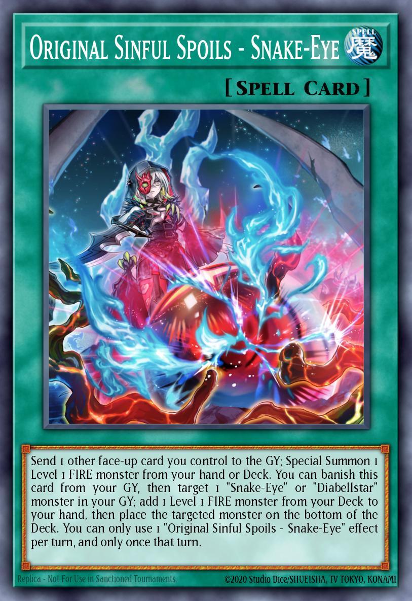 Original Sinful Spoils - Snake-Eye Card